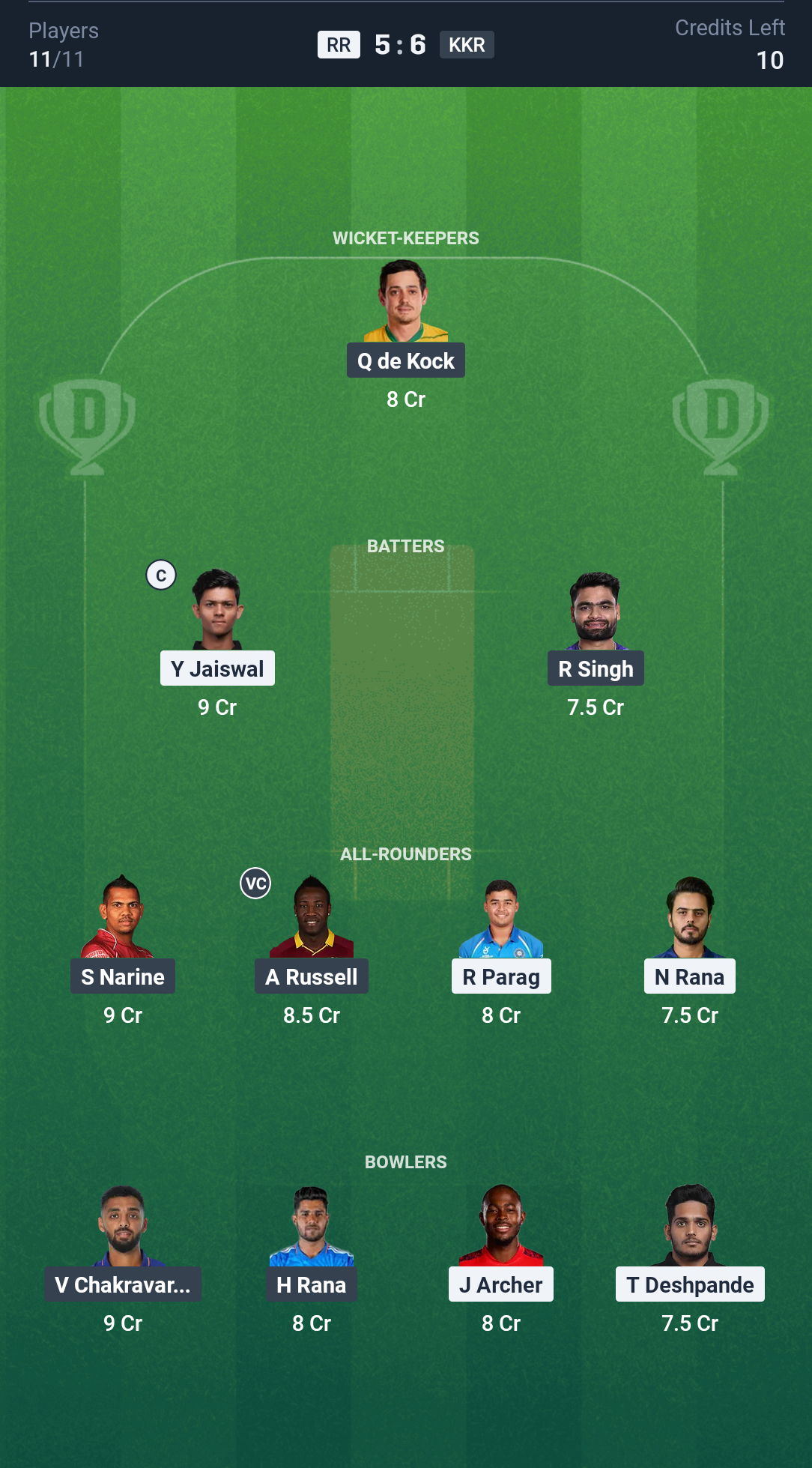 Kolkata Knight Riders vs Rajasthan Royals Match Preview