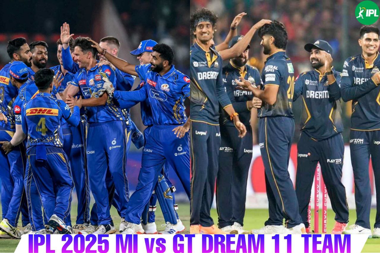 आईपीएल 2025: मुंबई इंडियंस बनाम गुजरात टाइटंस ड्रीम11 टीमें, प्लेइंग XI, पिच रिपोर्ट, मौसम रिपोर्ट और अन्य जानकारियां