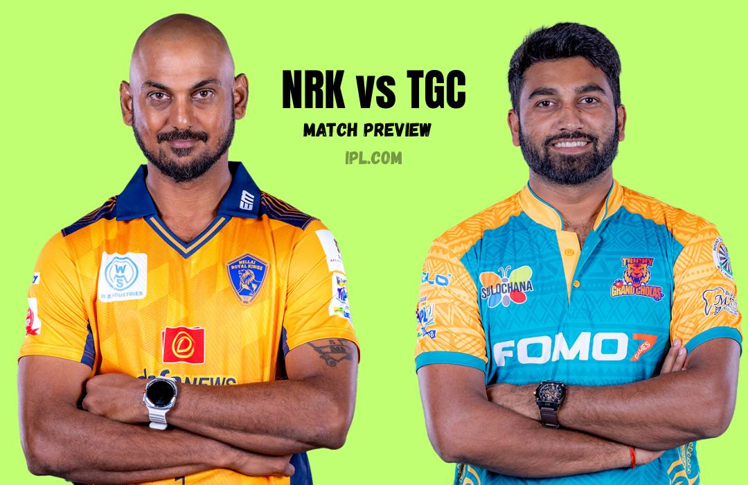 TNPL 2025: आइए जानते हैं NRK बनाम TGC के लिए हेड टू हेड रिकॉर्ड, संभावित प्लेइंग XI, पिच और मौसम रिपोर्ट